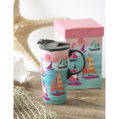 Grande tasse de voyage 17 onces voiliers