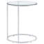 Table de bout avec cadre en verre Sulema