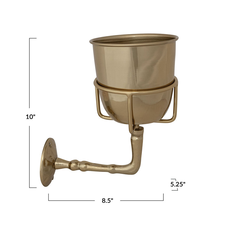 Acier inoxydable et support mural avec contenant