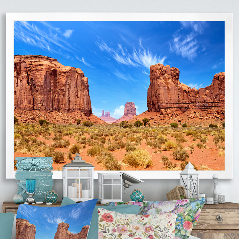Arizona Sonoran Serenade Desert I, Cadre photo blanc, H 12 po x l 20 po x P 1 po