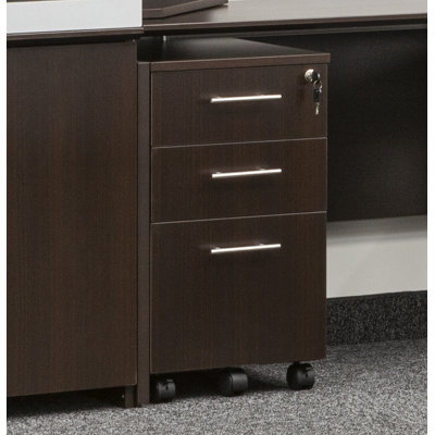 Medina Series 3-Drawer Mobile Vertical Filing Cabinet