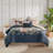8 Piece Comforter Set Navy