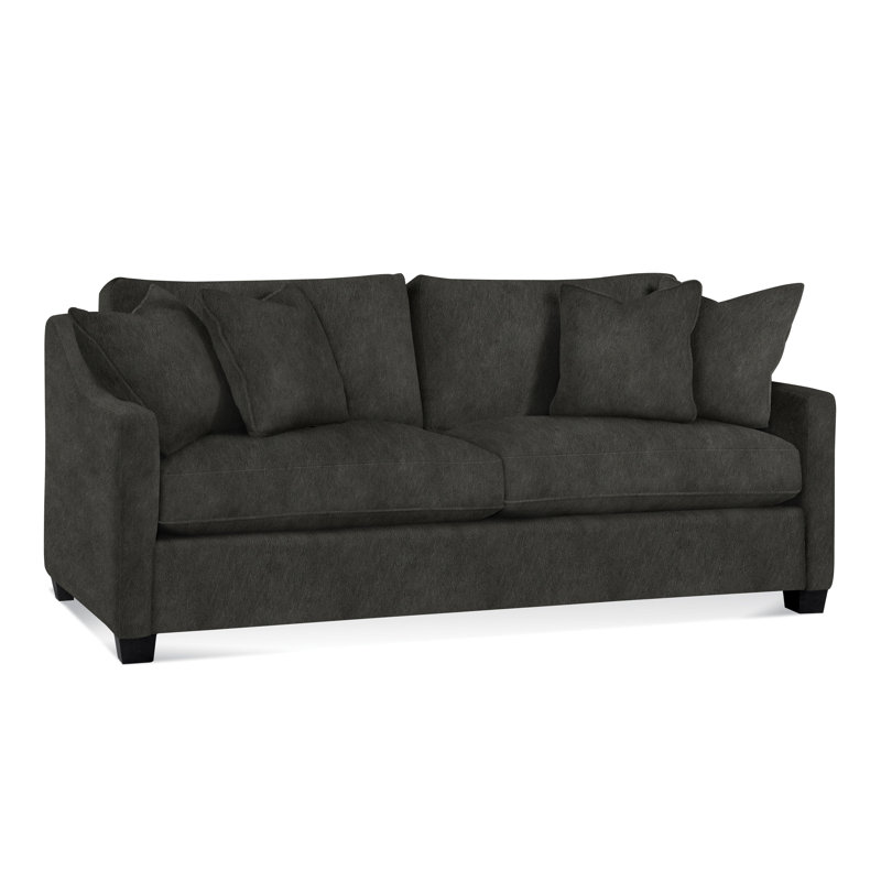 Oliver Sofa, Blue Buffalo Check; 0120-61, Black 