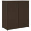 Garden Storage Cabinet 105X55x113 Cm Poly Rattan-2120231541