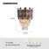 2- Light Dimmable Crystal Wall Sconce Light