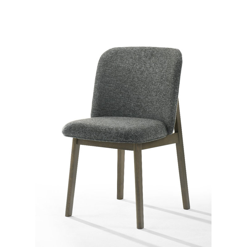 Cordray 43cm H Polyester Blend Upholstered Side Chair in Grey