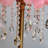 18" Feather Crystal Table Lamp With Light
