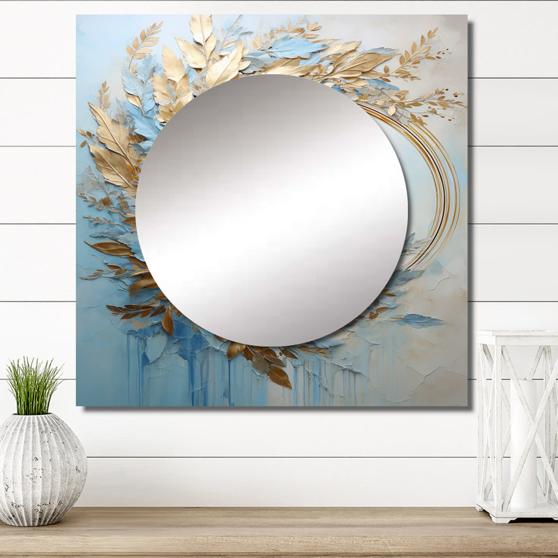 Brynnlea - Grand miroir carré pour décoration murale, 29 po x 29 po