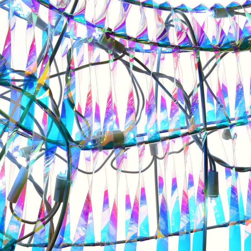 48" Pre-Lit Iridescent Reindeer