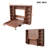 Azfar Murphy Bed with Desk and Bookshelf, White-673621515-691612078