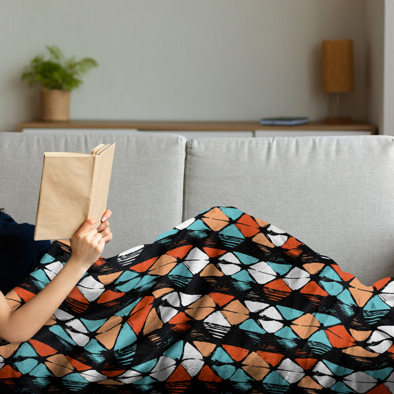 Hand Woven Throw Blanket, 50" x 70"