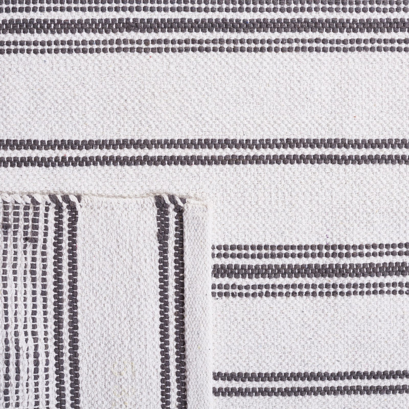 Breckenridge Flat Weave Cotton Geometric Rug, Rectangle 5' x 8'