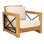 Zariah Outdoor Teak Lounge Chair