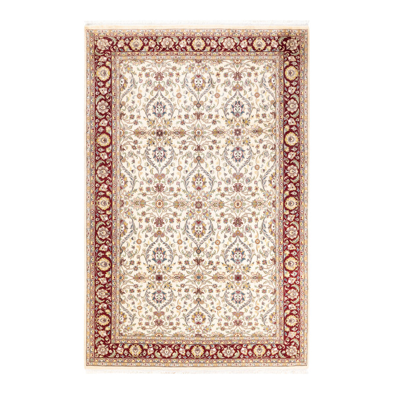 Hayner One-of-a-Kind Hand-Knotted New Age 7'1" Round Wool Area Rug in Brown/Beige