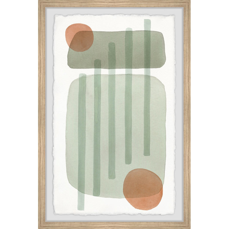 Jar With Lines - Single Picture Frame Painting, 61 cm H x 41 cm W