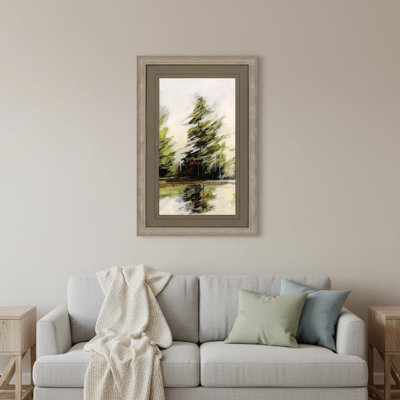 Evergreen Silver Framed Print Wall Art