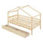 Lit simple en bois avec deux tiroirs-1173772101