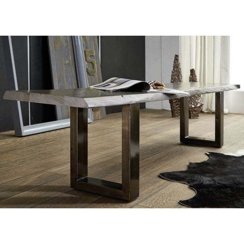 Freeform Solid Wood Bench, 45cm H x 160cm W x 38cm D