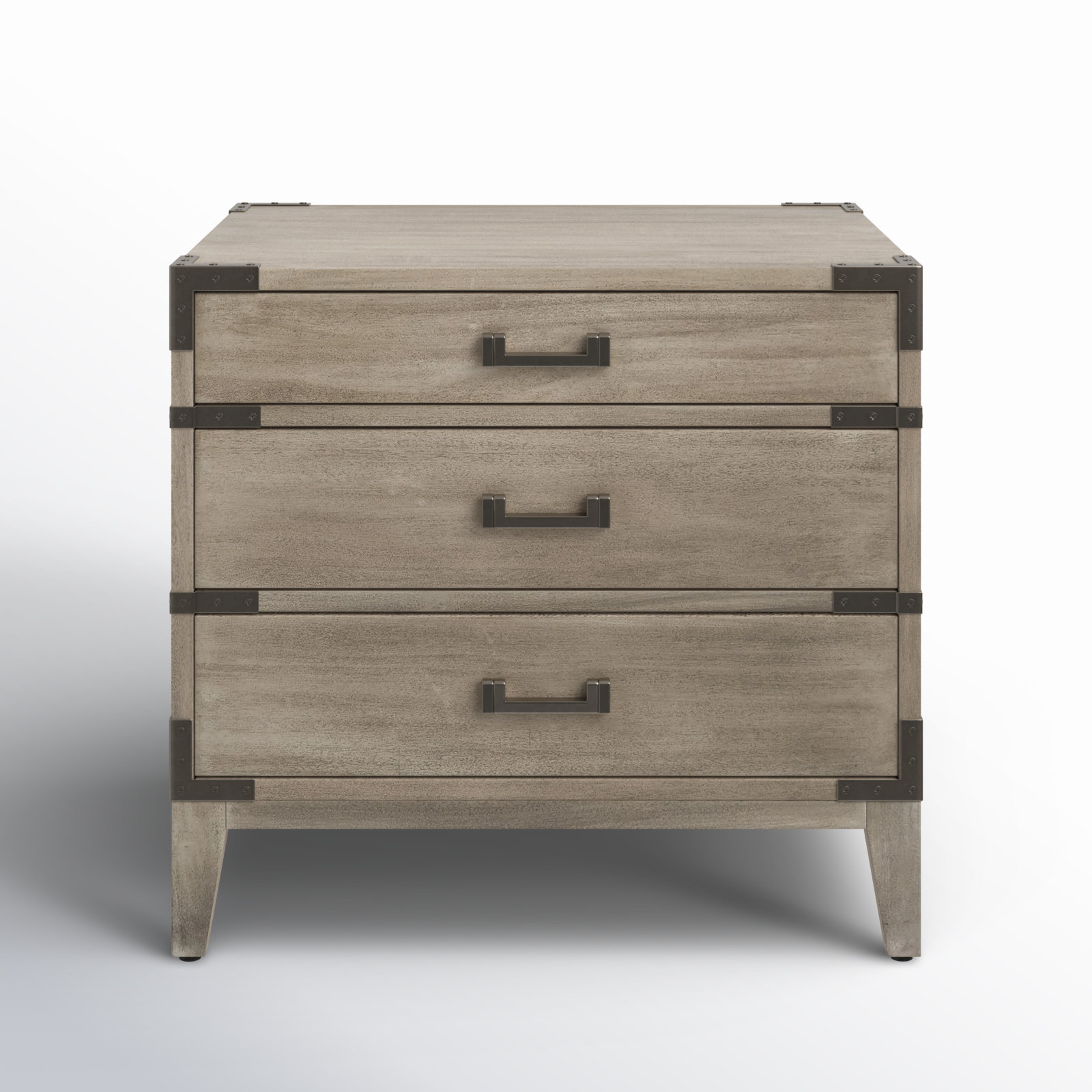 Lauretta 3 - Drawer 26" Nightstand, Beige