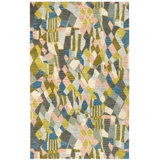 Deer Leap Coral Hand Hooked Wool Rug