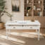 Bureau à domicile en bois, table d'étude, poste de travail moderne et multifonctionnel avec chargeur et rangement intégrés-1506158536