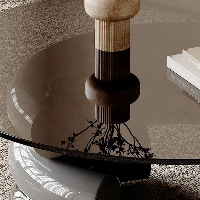 Table basse en verre trempé