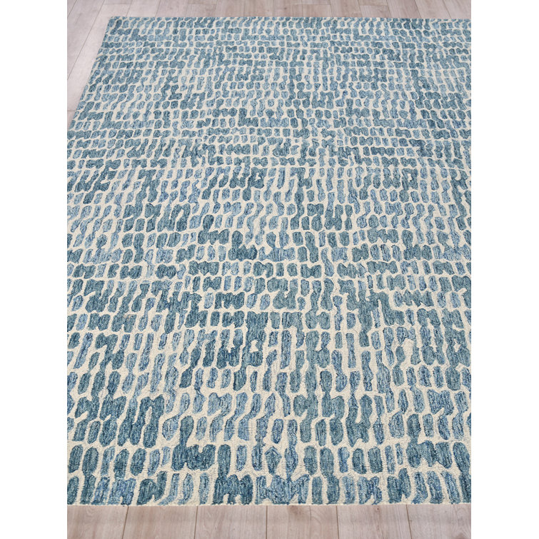 Ink Blot Wool Abstract Indoor Rug