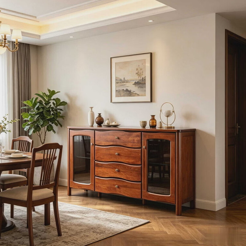 Buffet américain de style minimaliste rétro