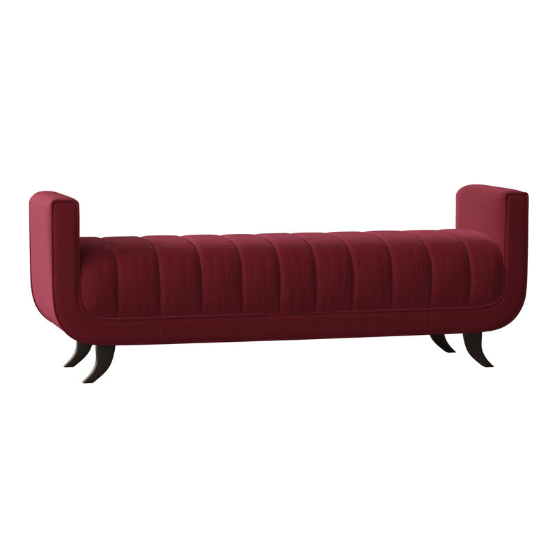 Salon Storage Bench, American Walnut, Margaret Lipstick