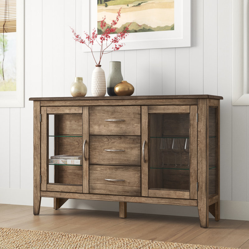 Esporta 54'' Solid Wood Sideboard, Rustic Brown