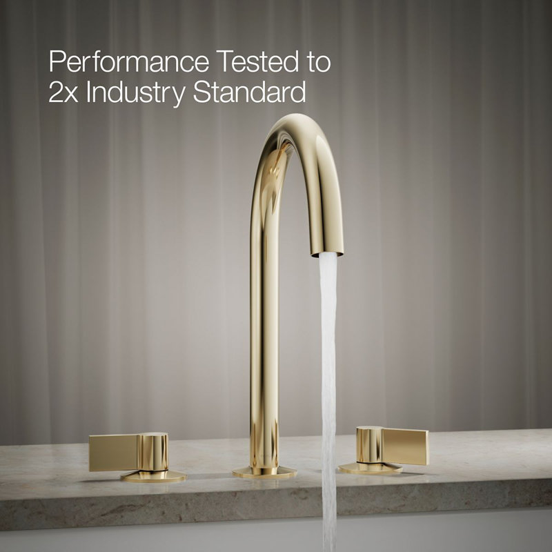 Components Deck-Mount Bath Spout With Tube Design, Gold