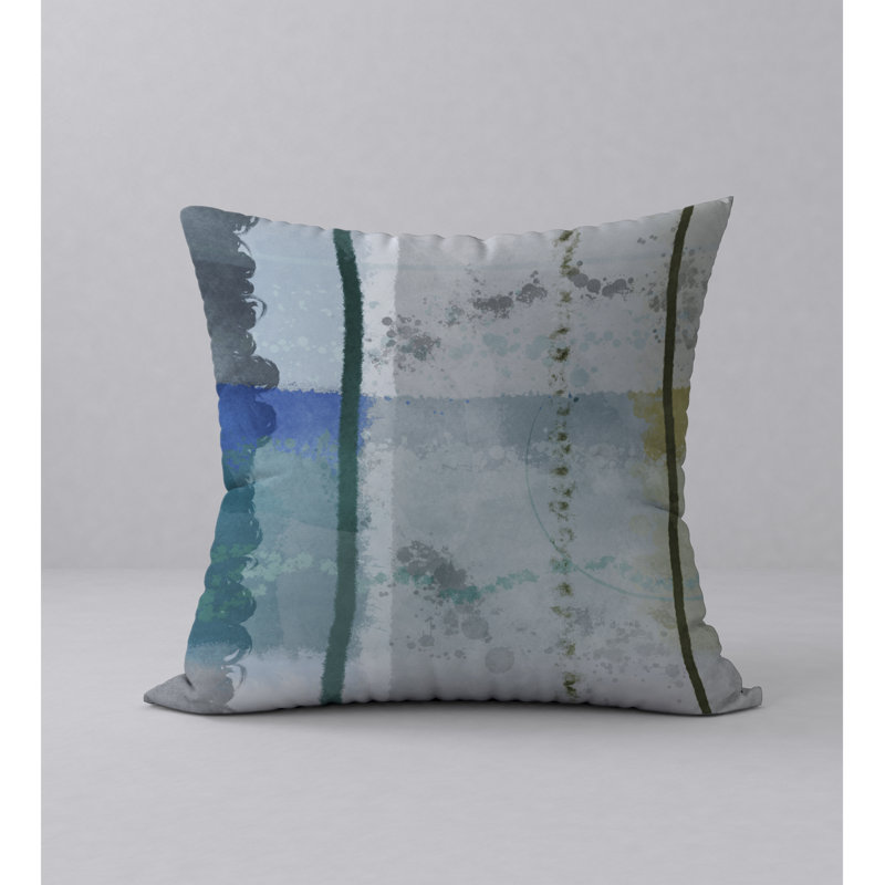 Abstract Reversible Throw Pillow, 24" x 24"