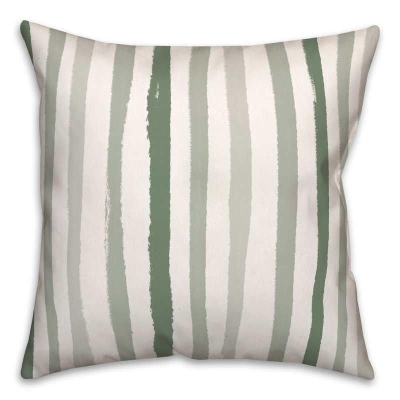 Housse et insert de coussin d'extérieur carré vertical 5 coups, 18 po x 18 po, Vert