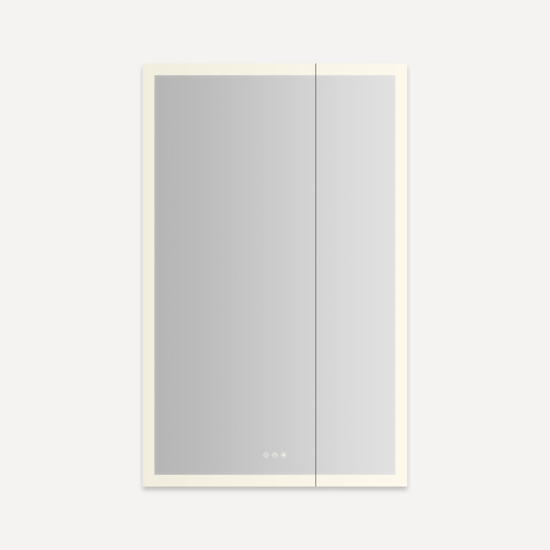 Armoire à deux portes AiO Reserve, Périmètre éclairé, 30 po x 48 po x 4 po
