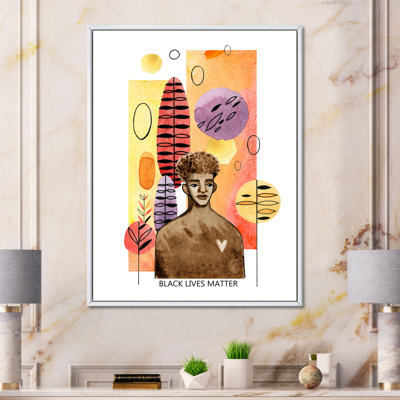 «African American Man in Modern Futuristic Style I», reproduction sur toile
