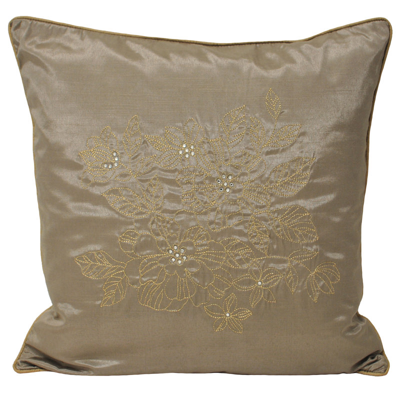 Chic Brown Square Cushion