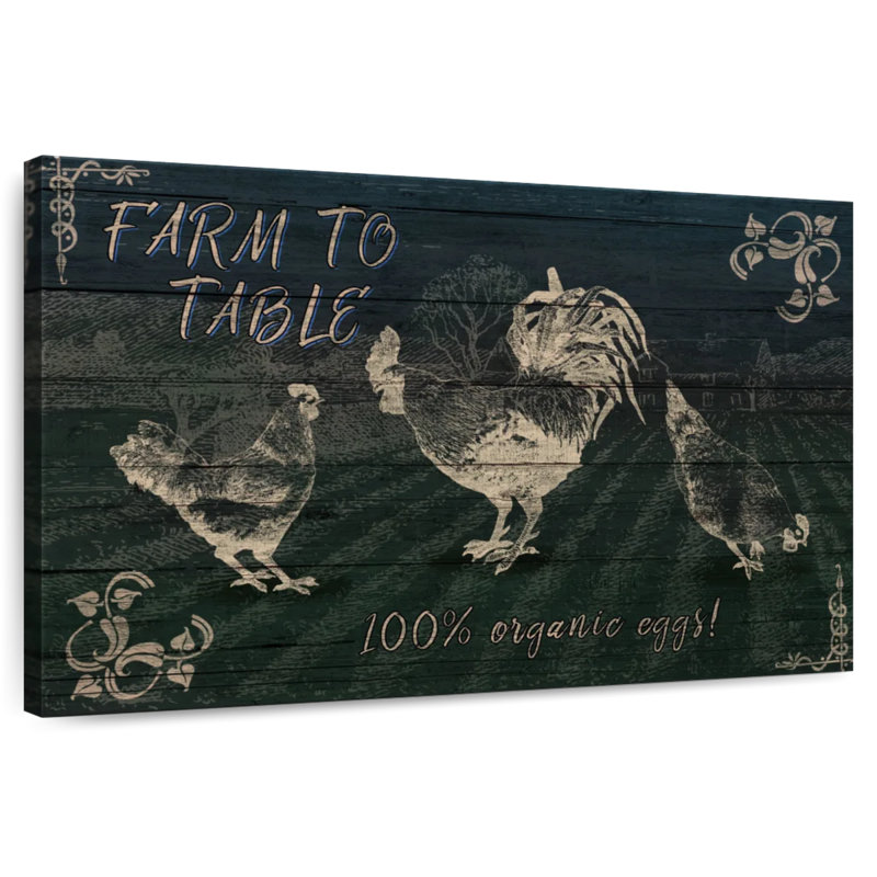 Brampt Fresh Farm Eggs, 34" H x 51" W