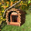 Krisha Wood Hanging Hopper Bird Feeder