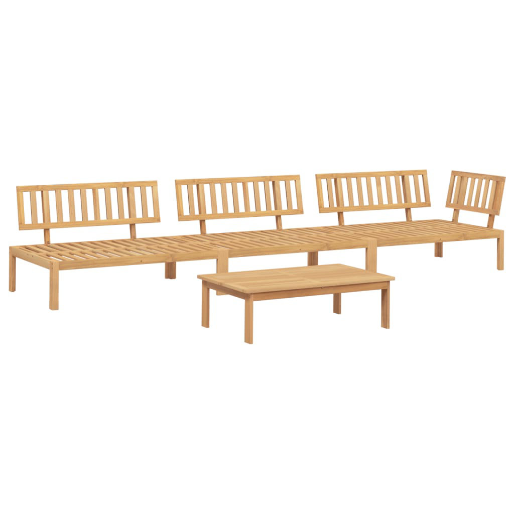 Vidaxl 4 Piece Garden sofa set made of solid acacia wood