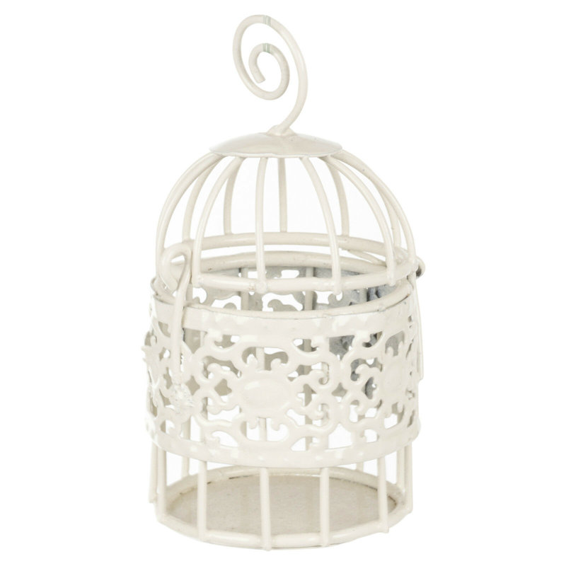 Palaiseur Decorative Bird House Or Cage, Ivory