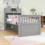 Twin Wooden Platform Bed with 4 Drawers