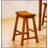 Casual Dining 18-inch Height Saddle Seat Stools 2pc Set, Solid Wood with Oak Finish for Comfort and Style-1538714838