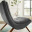 Ensemble de chaise longue et repose-pieds en velours Ramp-212125861