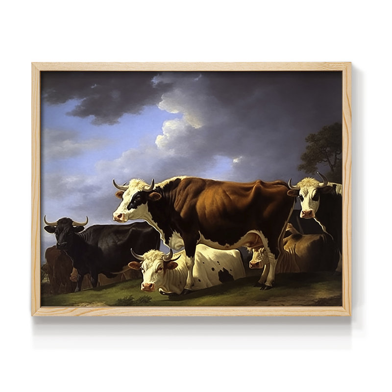 Faune - XXXVI - Reproduction encadrée - Restickable, H 8 po x l 10 po, Naturel