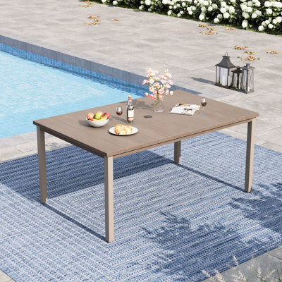 Rectangular Outdoor Patio Dining Table