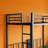 Triple Twin Bunk Bed With Safety Guardrails, Ladder, And Convertible Design For Dorms And Guest Rooms, No Box Spring Required-441025004