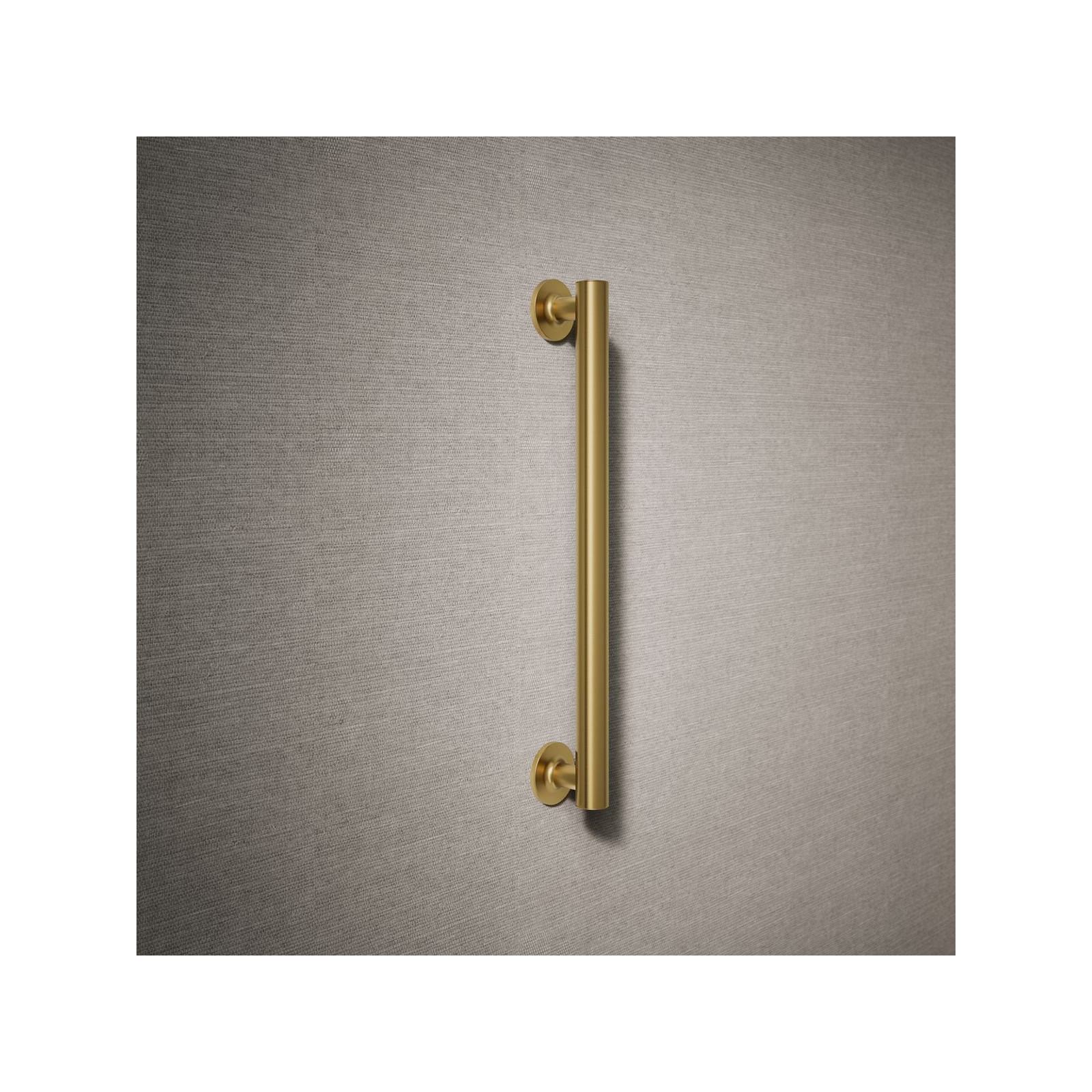 Purist Grab Bar, 18"W, Vibrant Brushed Moderne Brass