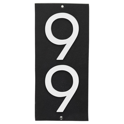 Plaque murale rectangulaire verticale flottante 6 po