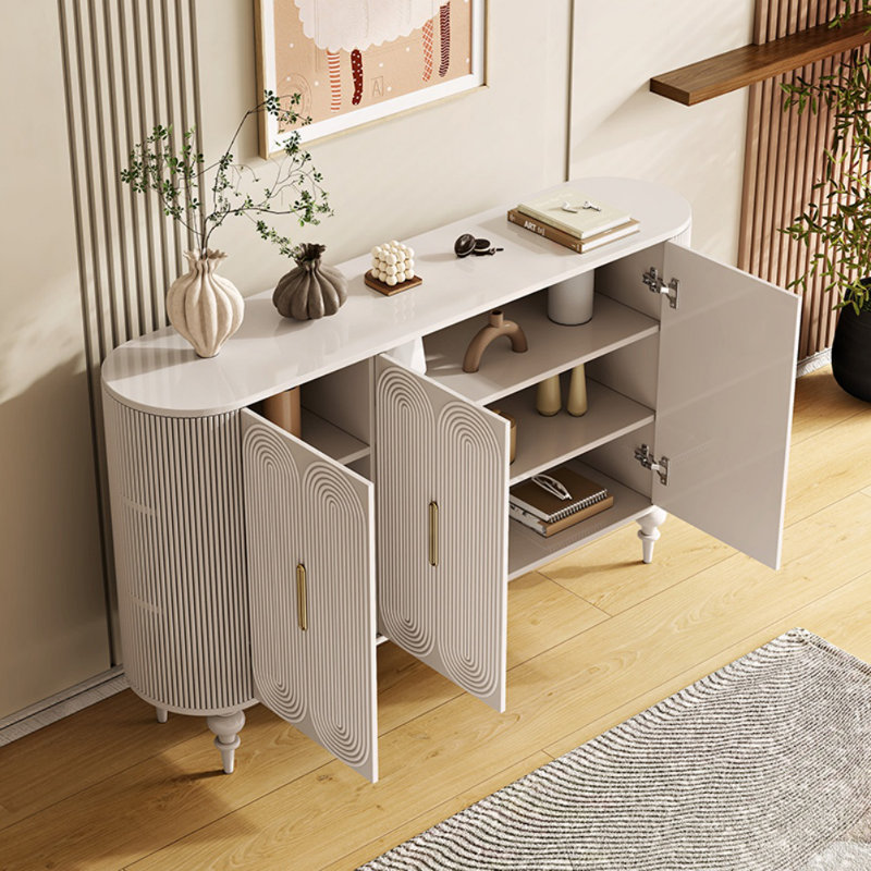 Armoire d'entrée blanche moderne simple