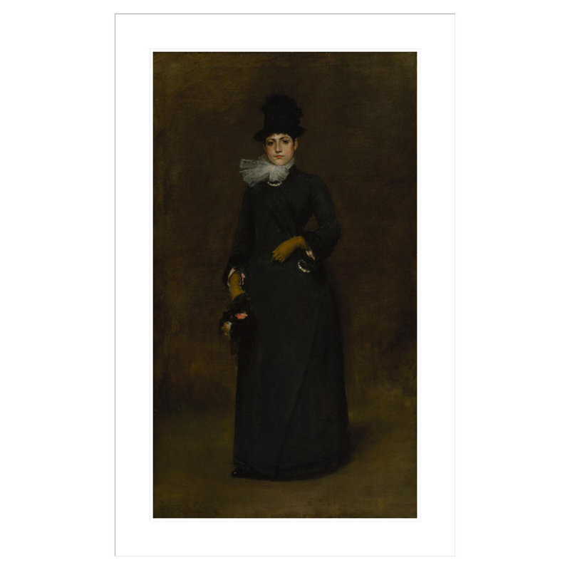 «Ready for a Walk» par William Merritt Chase, impression giclée encadrée, H 41,5 po x l 26,75 po